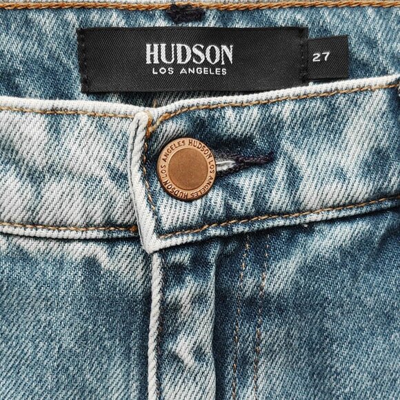 NWT HUDSON Jessi Relaxed Crop Boyfriend Jeans 27 Overshadow Blue NEW - Picture 8 of 9
